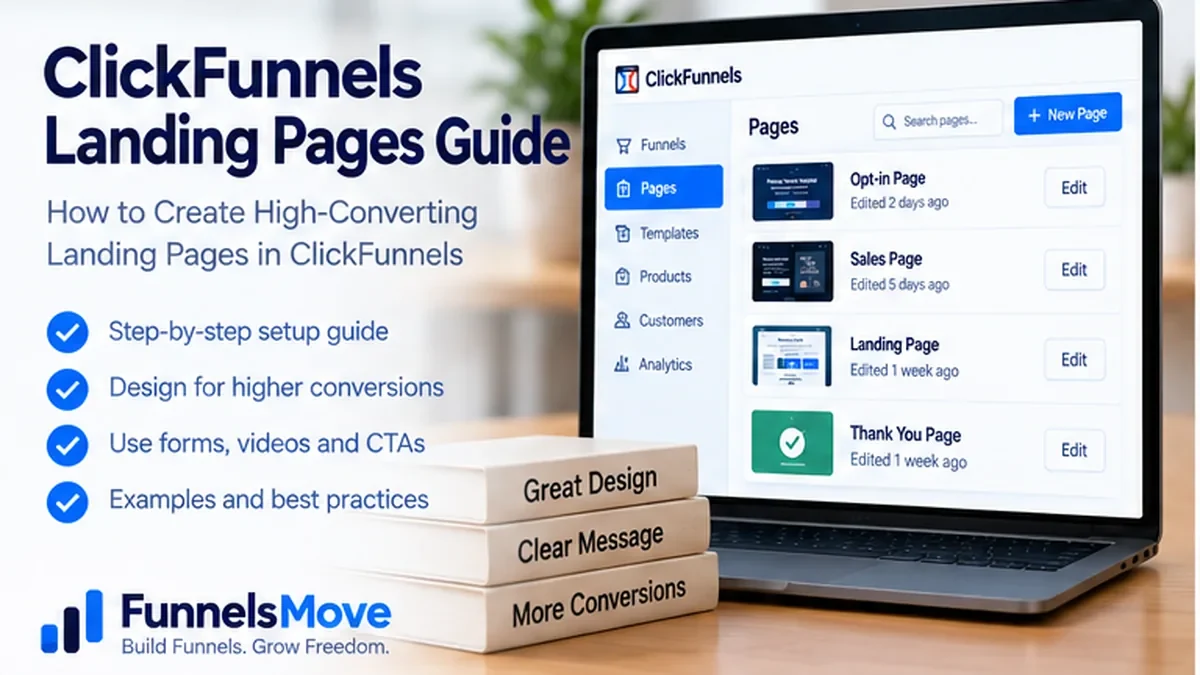 ClickFunnels Landing Pages: Build and Optimize visual overview