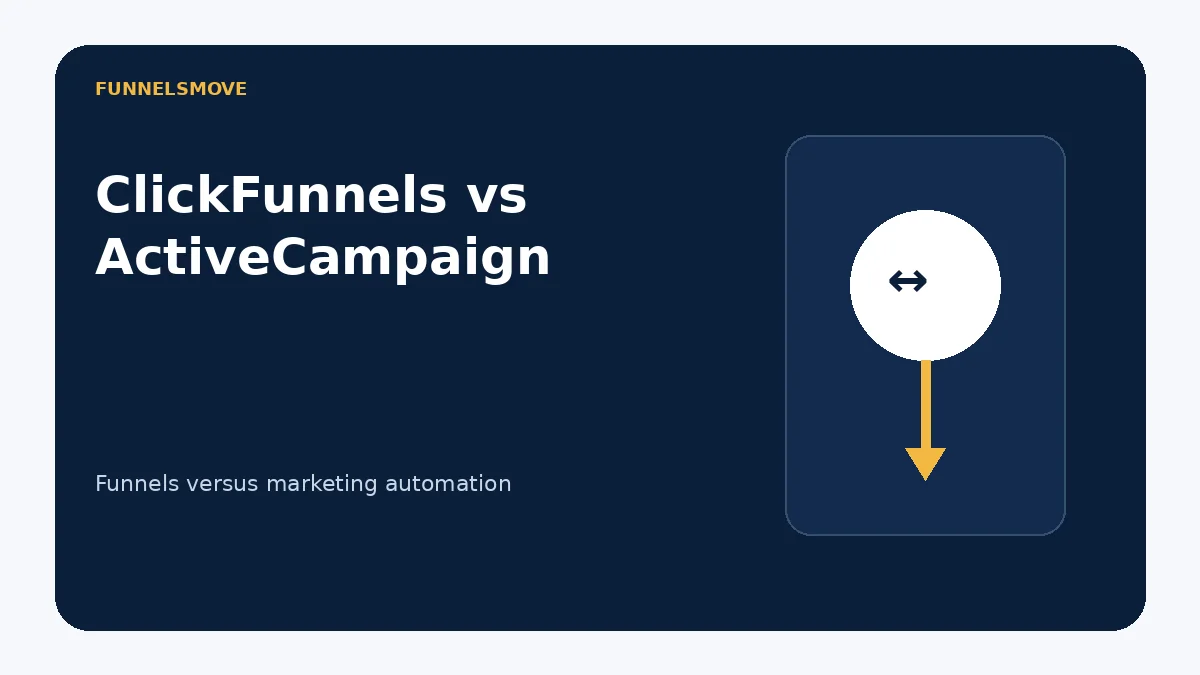 ClickFunnels vs ActiveCampaign: Funnels vs Marketing Automation editorial illustration