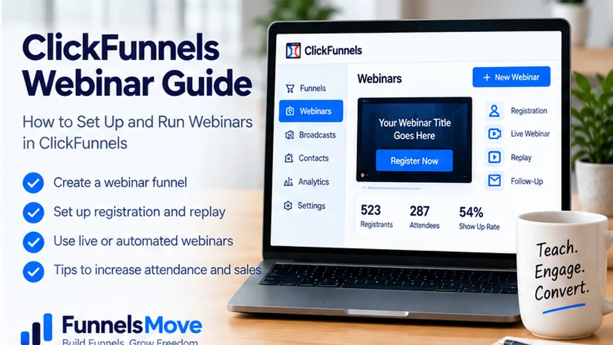 ClickFunnels Webinar Funnel Guide visual overview