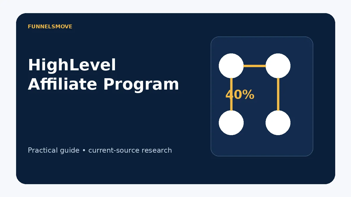 HighLevel Affiliate Program: Commission, Tracking and Rules editorial illustration