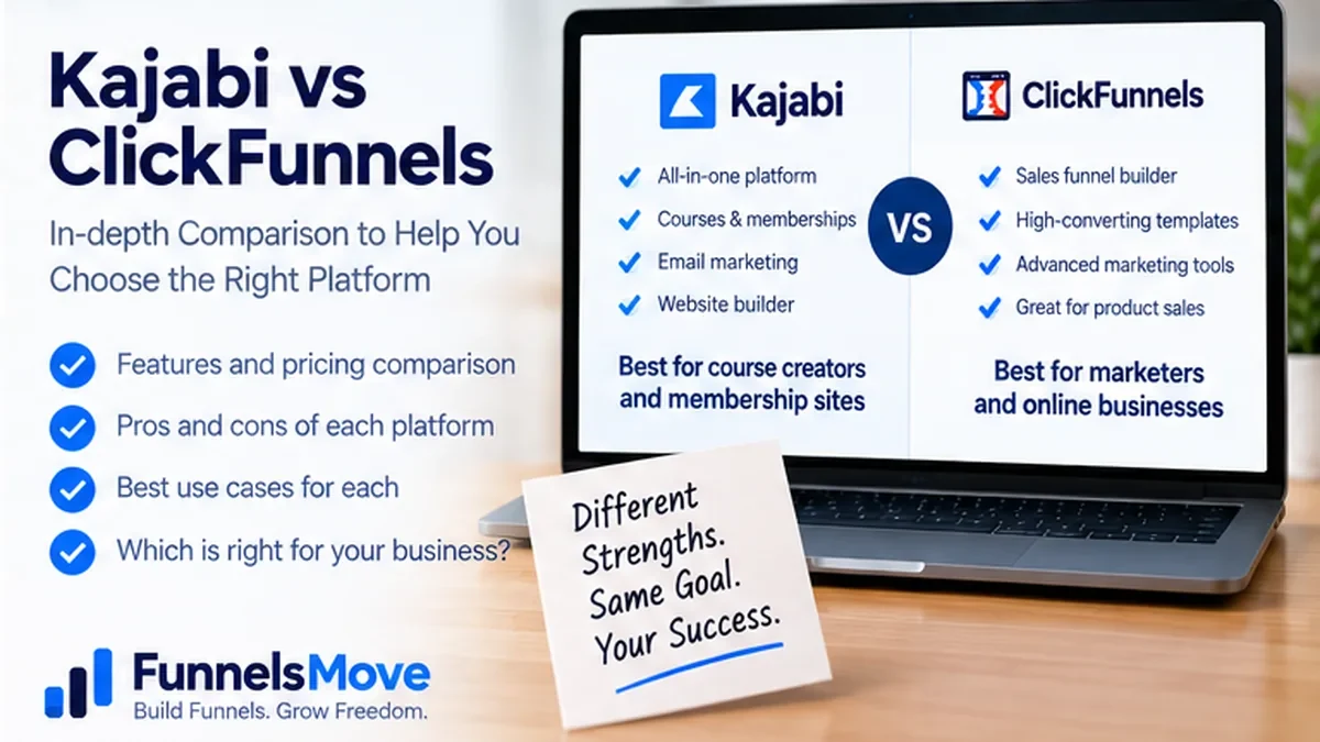 Kajabi vs ClickFunnels: Which Fits Better? visual overview