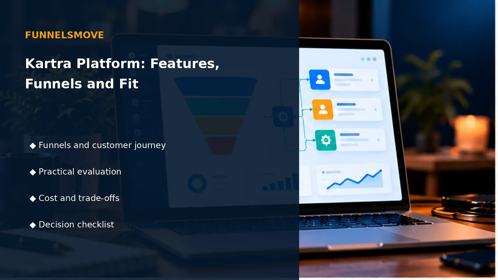 Kartra Platform: Features, Funnels and Fit workspace illustration