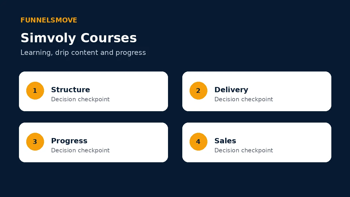 A practical course launch framework infographic
