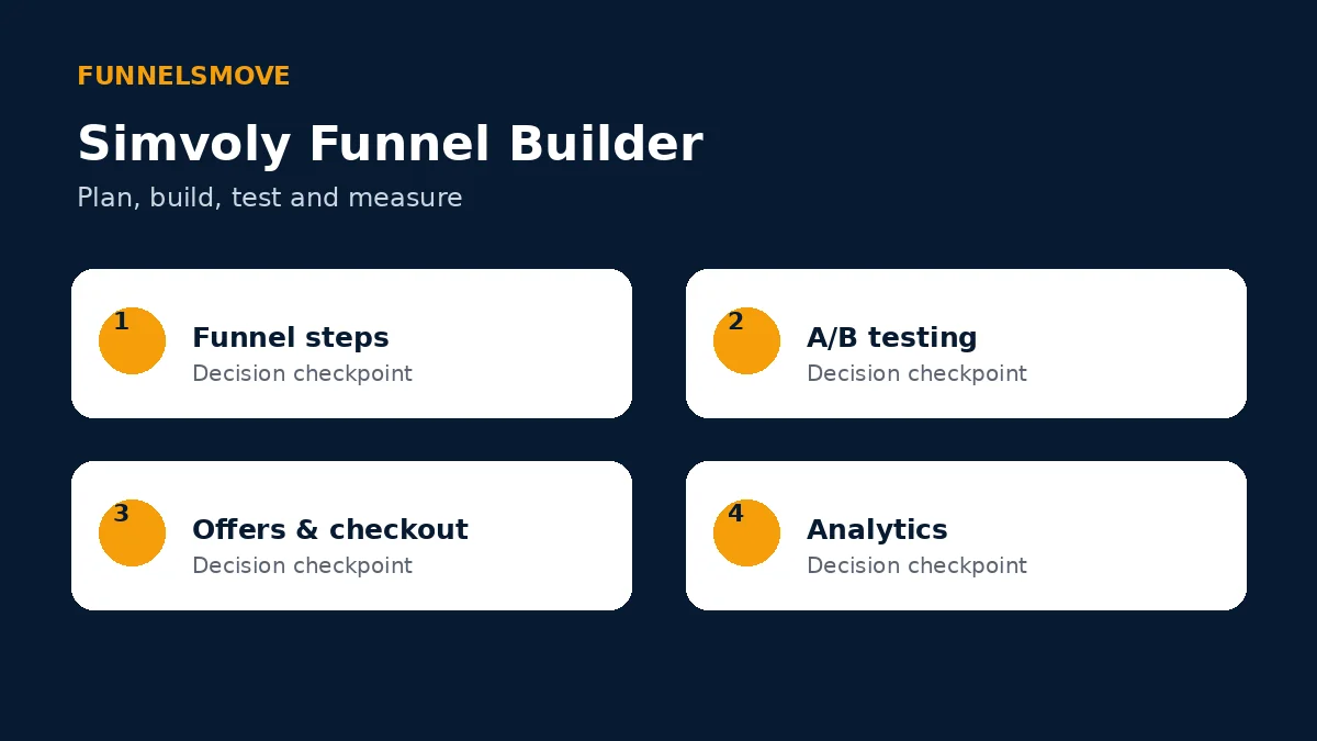 A practical funnel launch framework infographic