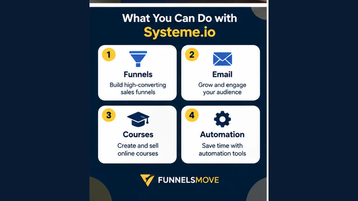 Who is Systeme.io a good fit for? decision-support infographic