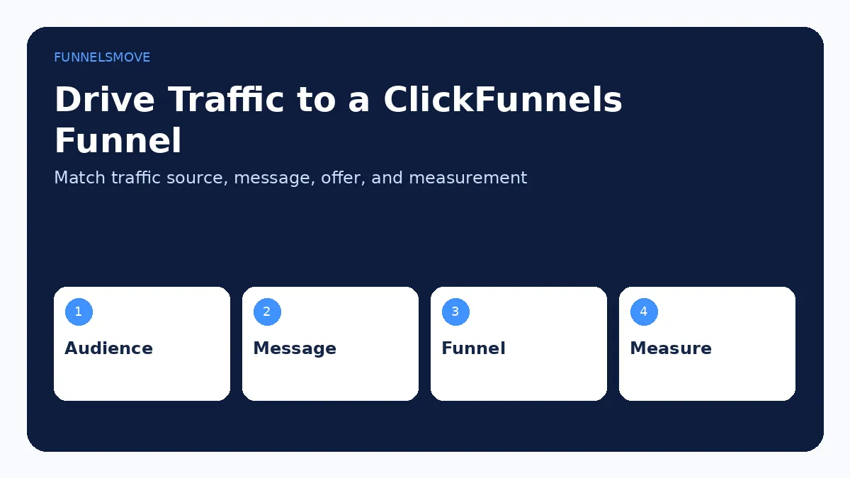 How to Drive Traffic to a ClickFunnels Funnel visual overview